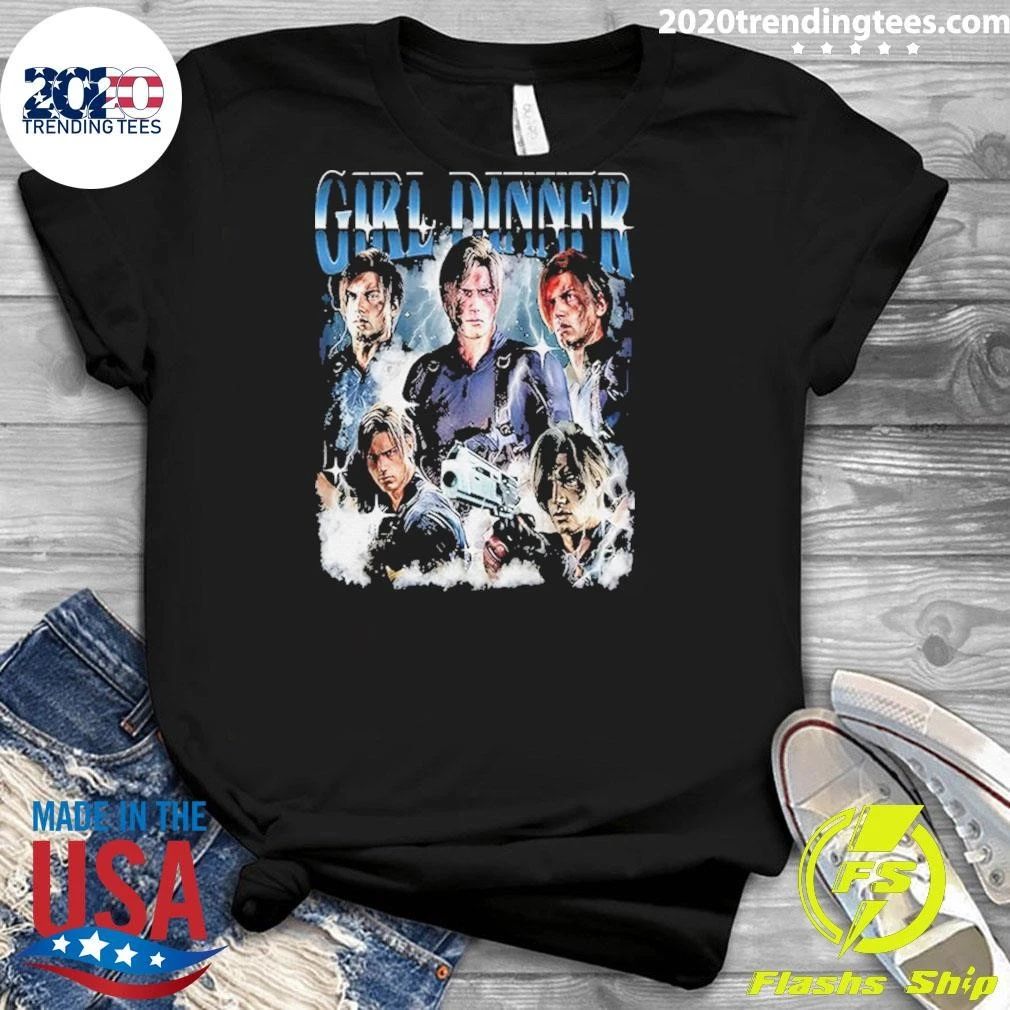 Girl Dinner Leon Kennedy Art Shirt