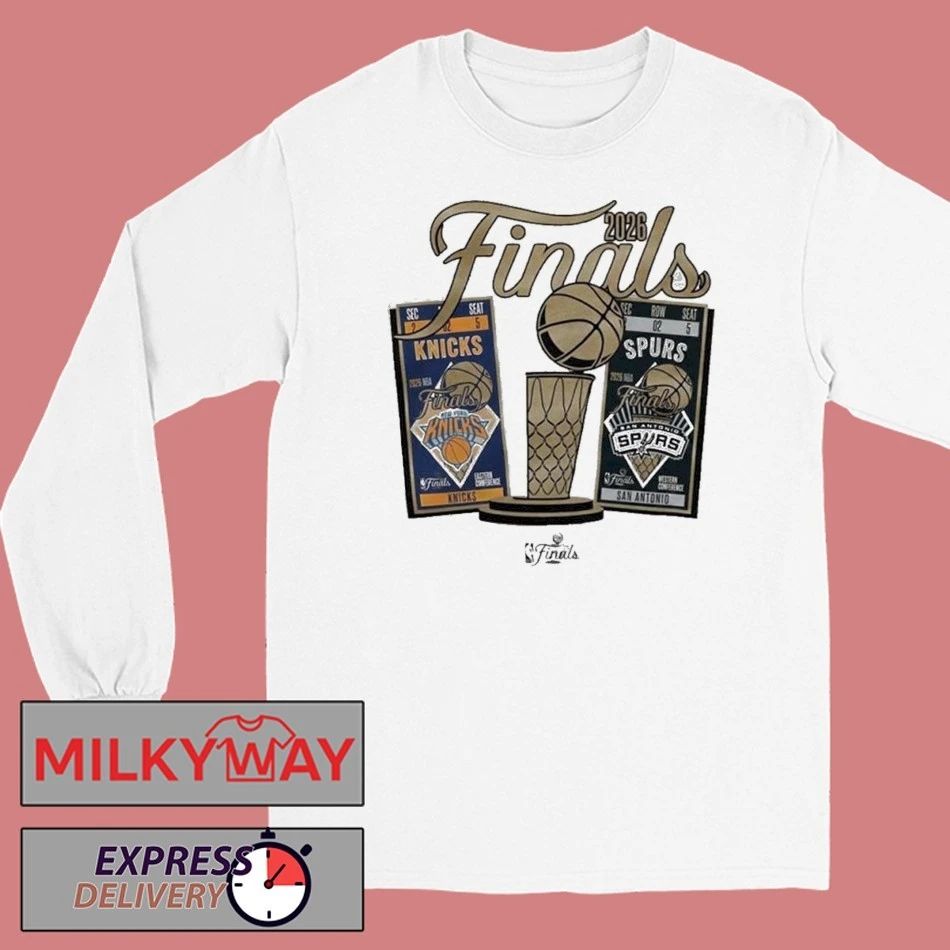 New York Knicks Vs San Antonio Spurs 2026 NBA Finals Ticket Matchup T-Shirt