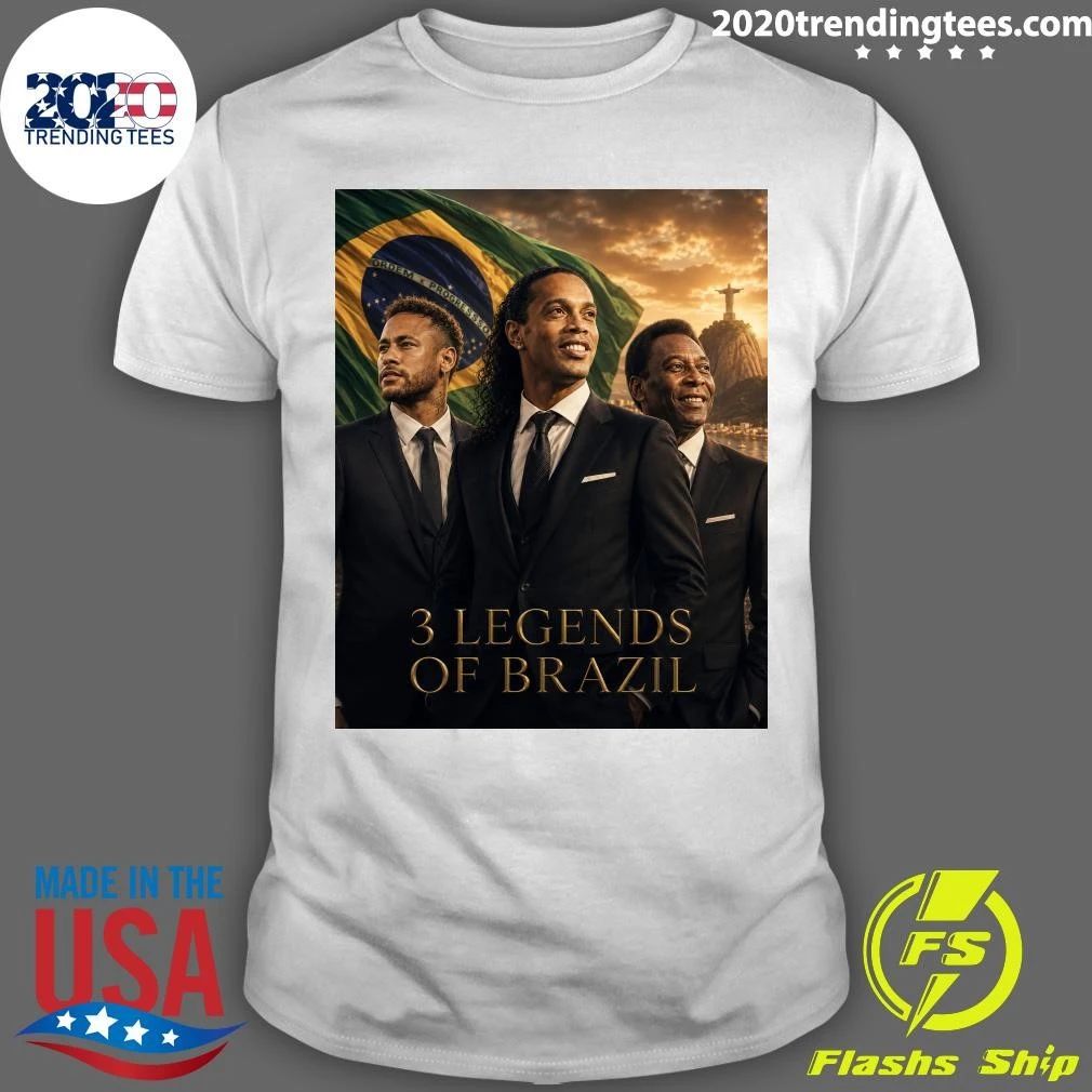 Brazilian Legends, One Legacy Pelé, Ronaldinho, and Neymar Shirt