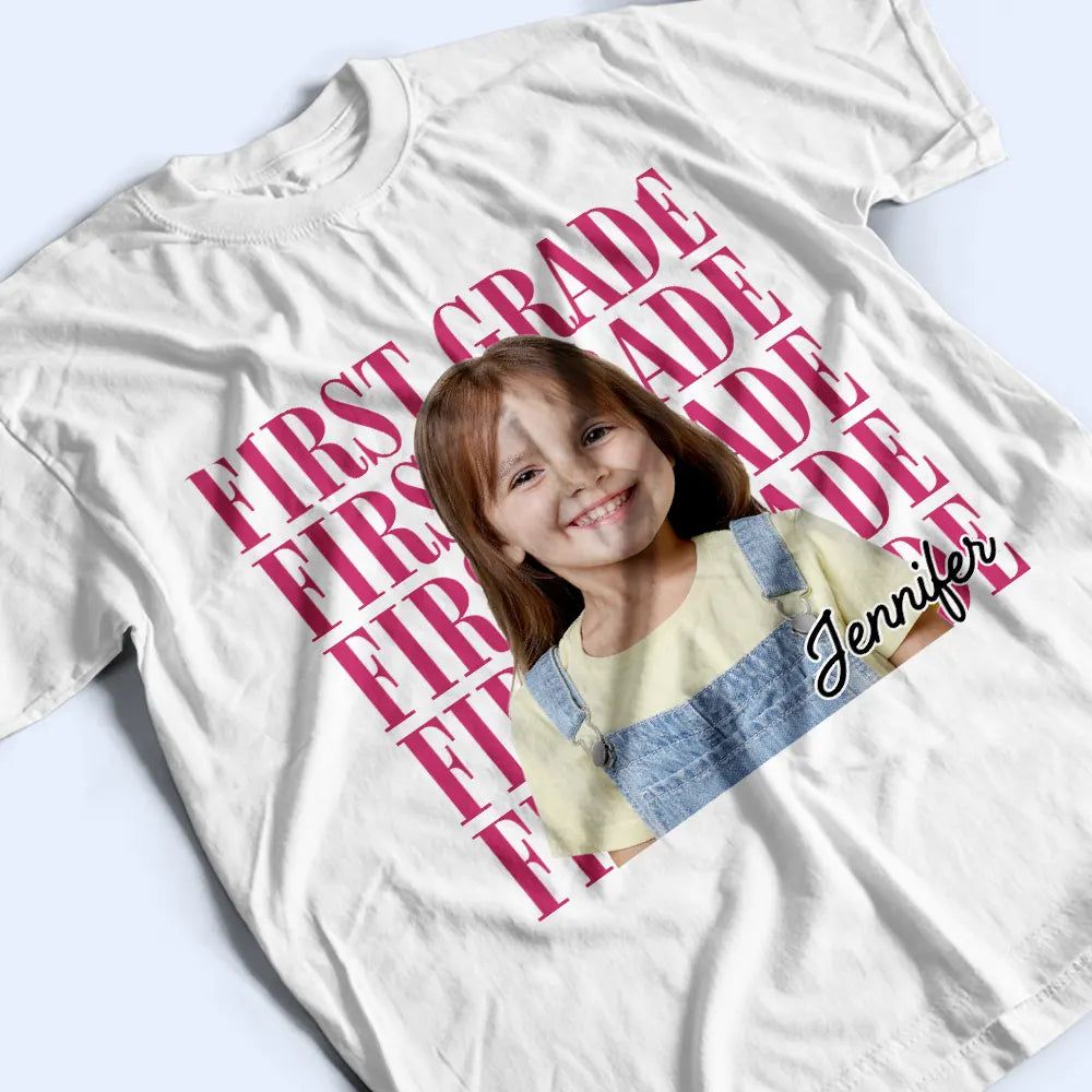 Custom Photo Kid Portrait Kindergarten - Personalized T Shirt