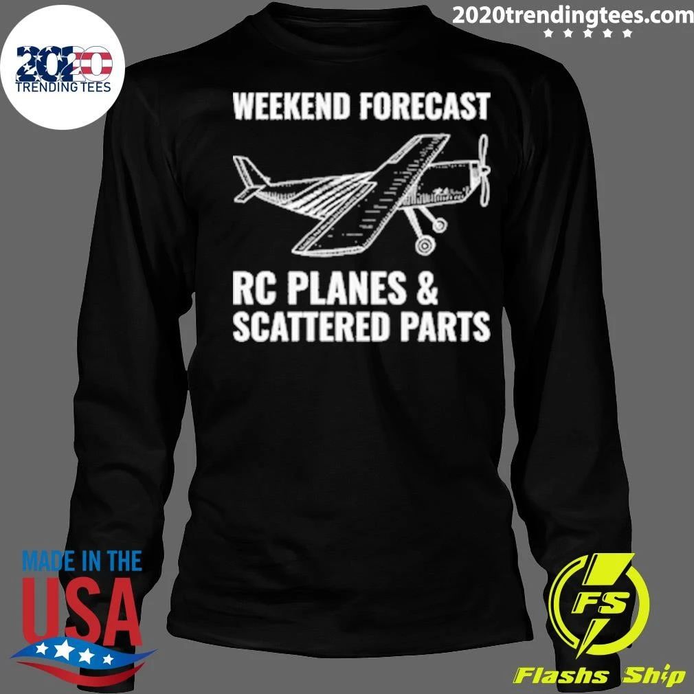 Weekend Forecast RC Planes and Scattered Parts Tee Shirt