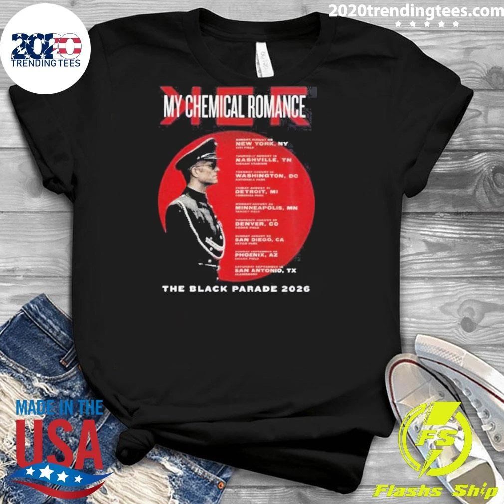 My Chemical Romance The Black Parade North America 2026 Tour Shirt