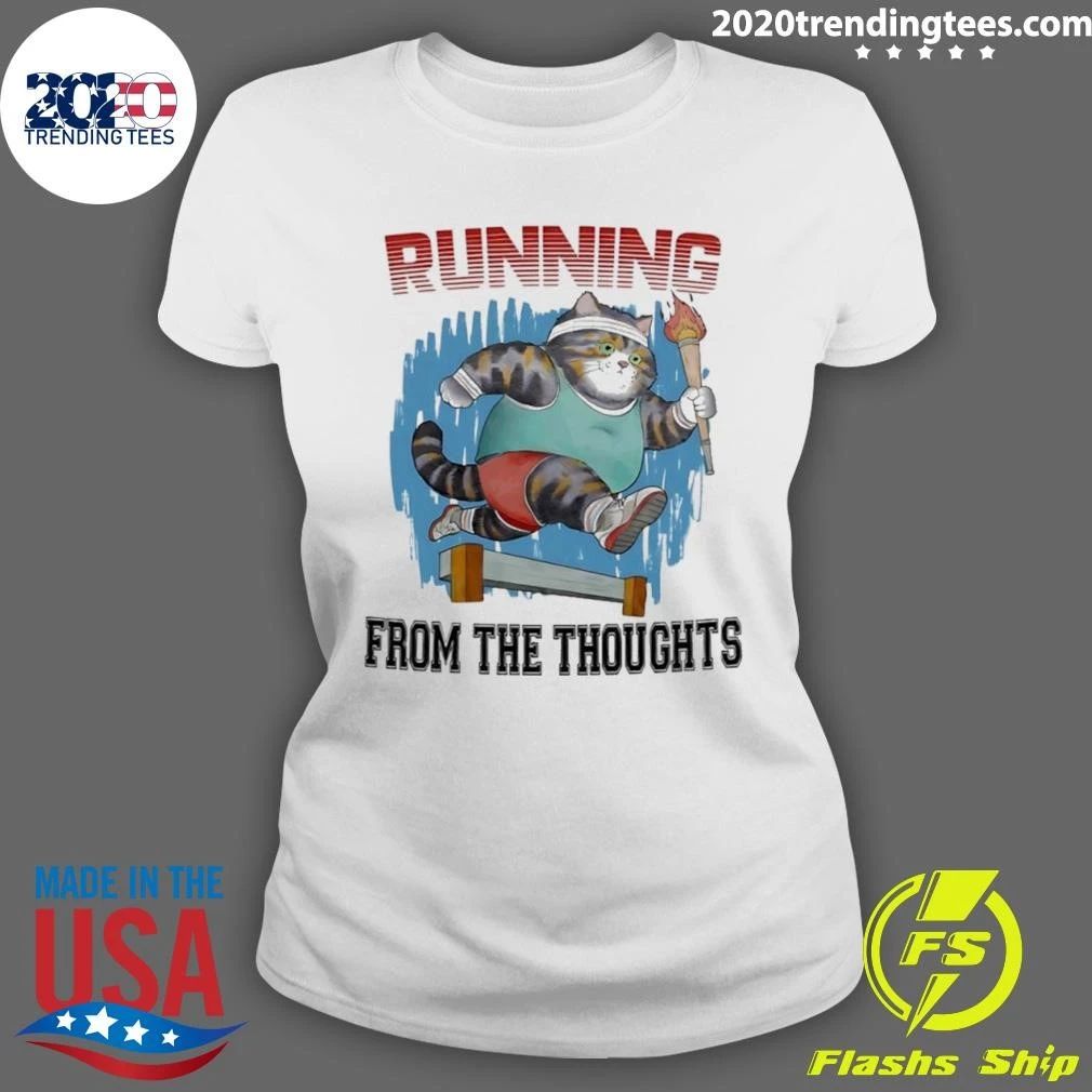 Cat Running From the Thoughts Shirt