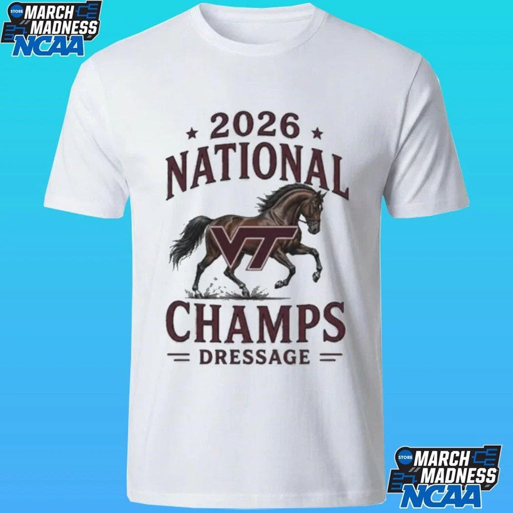 Virginia Tech Hokies 2026 National Champs Dressage Horse Shirt