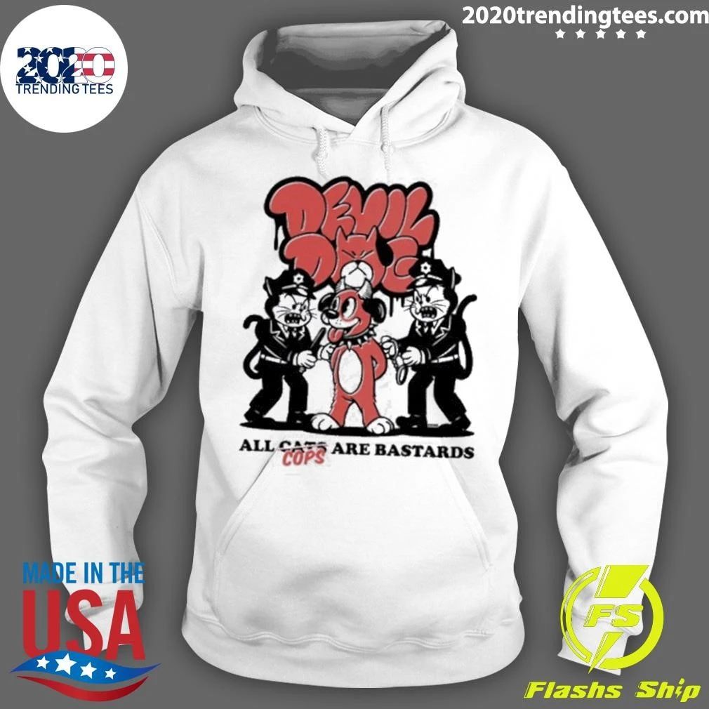 Devil Dog All Cats Are Cops Bastards ACAB Shirt