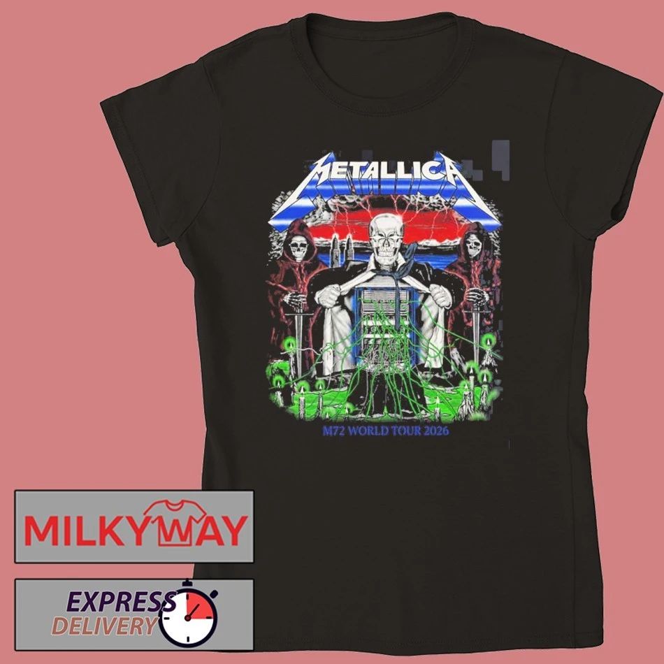 Metallica M72 Zurich 2026 Venue Merch Tee For Zurich Switzerland At Letzigrund Stadion On May 27 2026 Two Sided T-Shirt