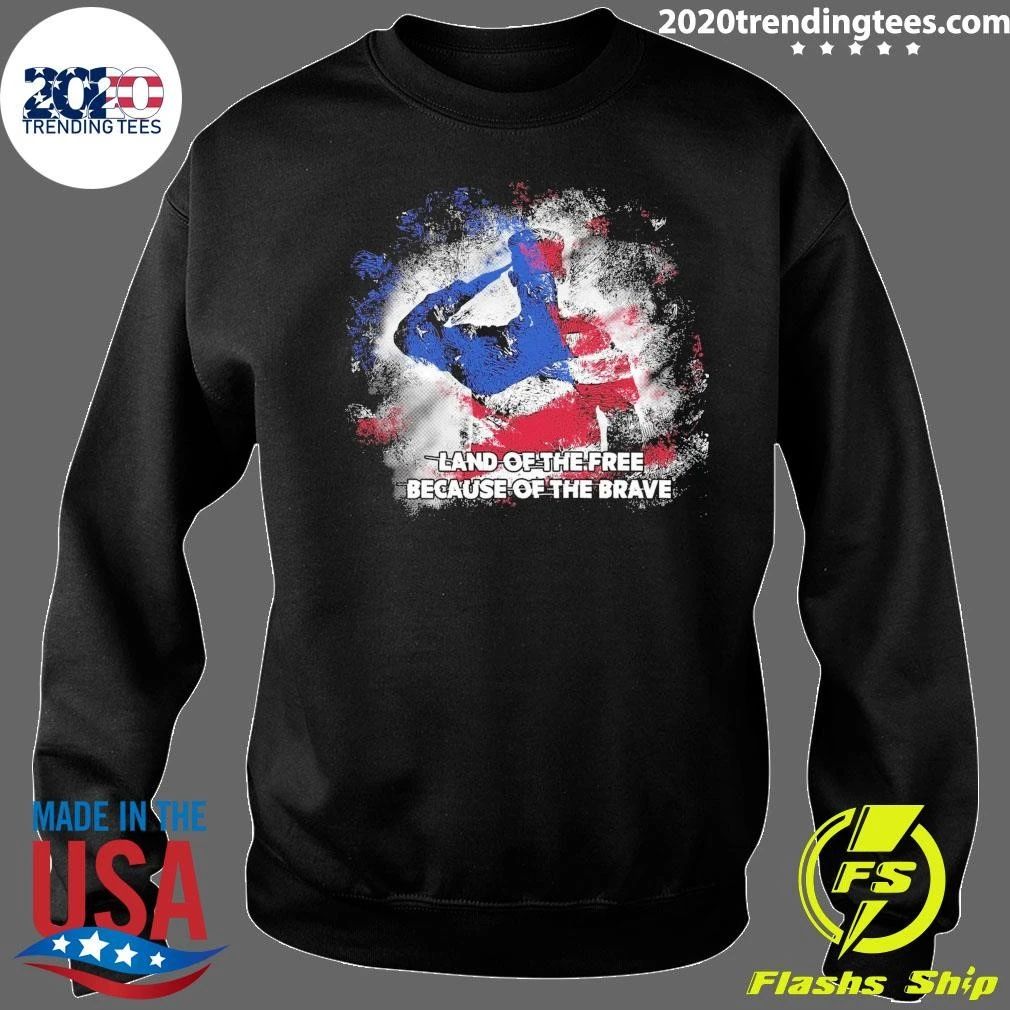 American Flag Land Of The Free Because Of The Brave Shirt