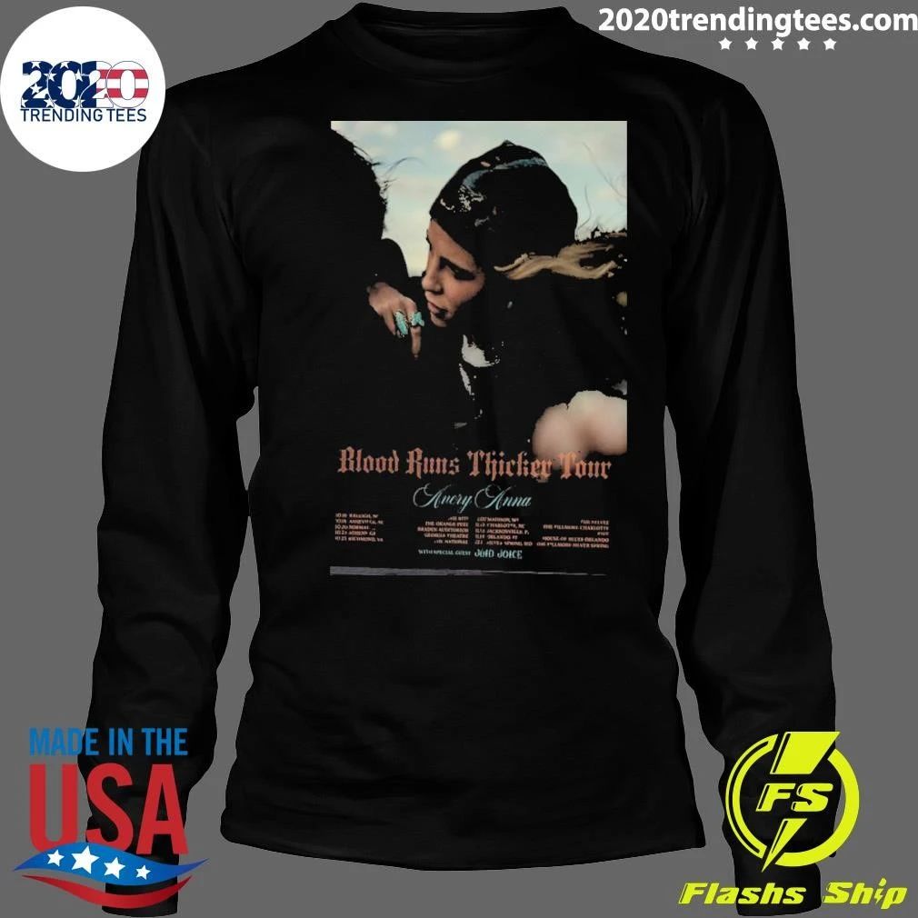 Avery Anna Blood Runs Thicker Tour 2026 Tour Dates Home Shirt