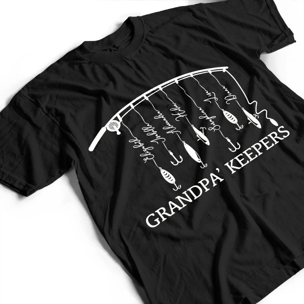 Reel Cool Dad Grandpa - Personalized T Shirt