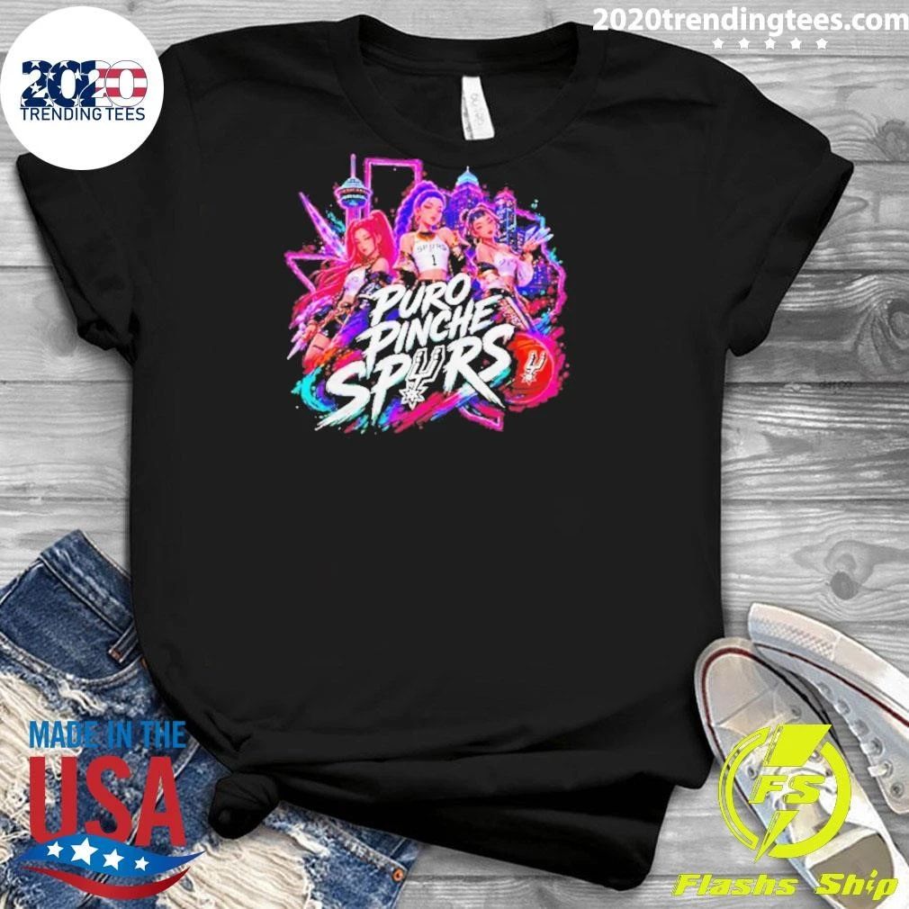 Antonio Spurs Basketball Kpop Demon Hunters Puro Pinche Spurs Shirt