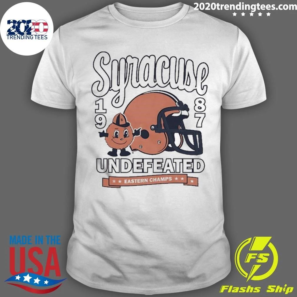 Syracuse 1987 Undefeated Eastern Champs Syracuse Orange Football Shirt