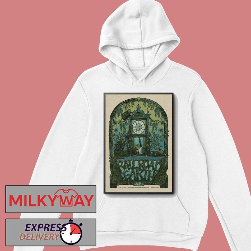 Railroad Earth Jun 5-6 2026 Mishawaka Amphitheatre in Bellvue CO Poster shirt