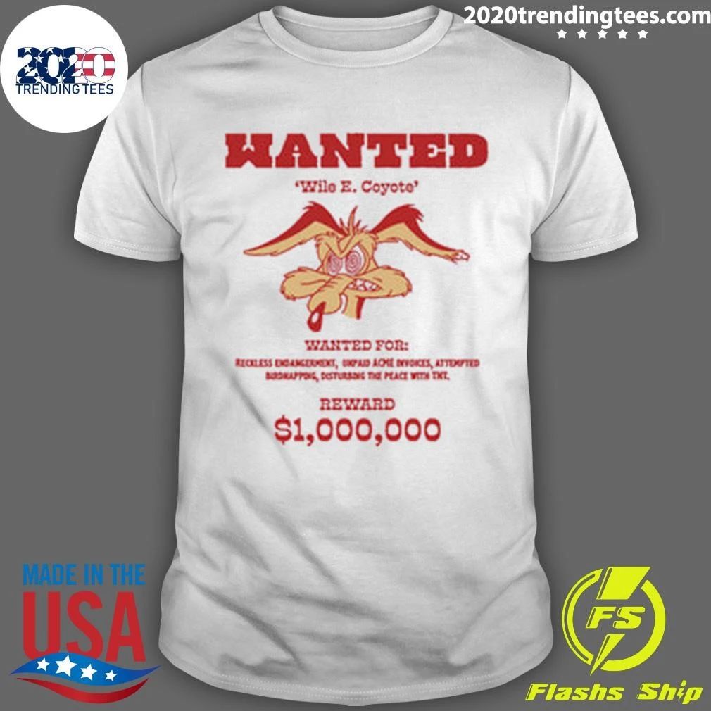 Wanted Wile E Coyote Oversized Tee Shirt