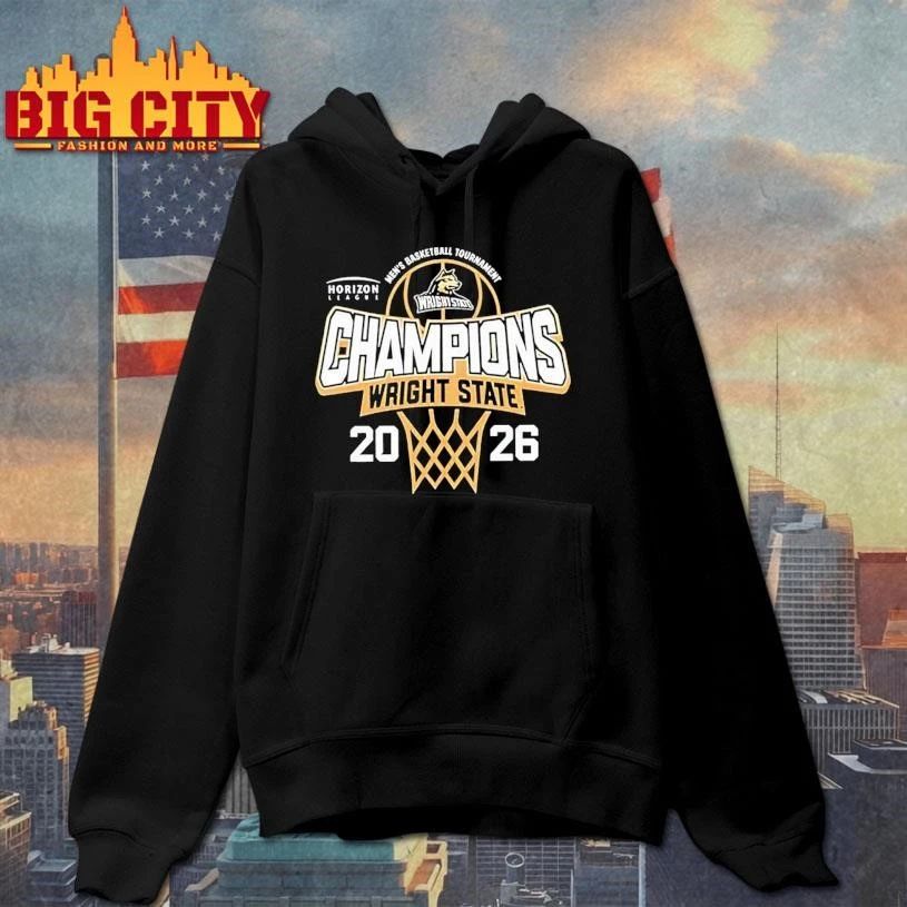 Wright State Raiders 2026 Horizon League Men’s Basketball Tournament Champions Shirt