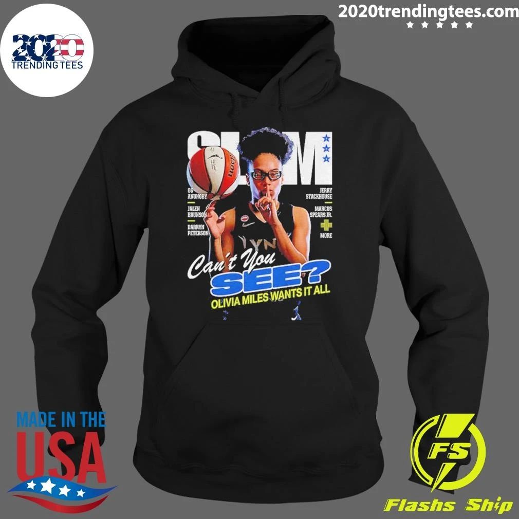Slam Olivia Miles Minnesota Lynx Basketball Wnba Can’t You See Olivia Miles Wants It All Shirt