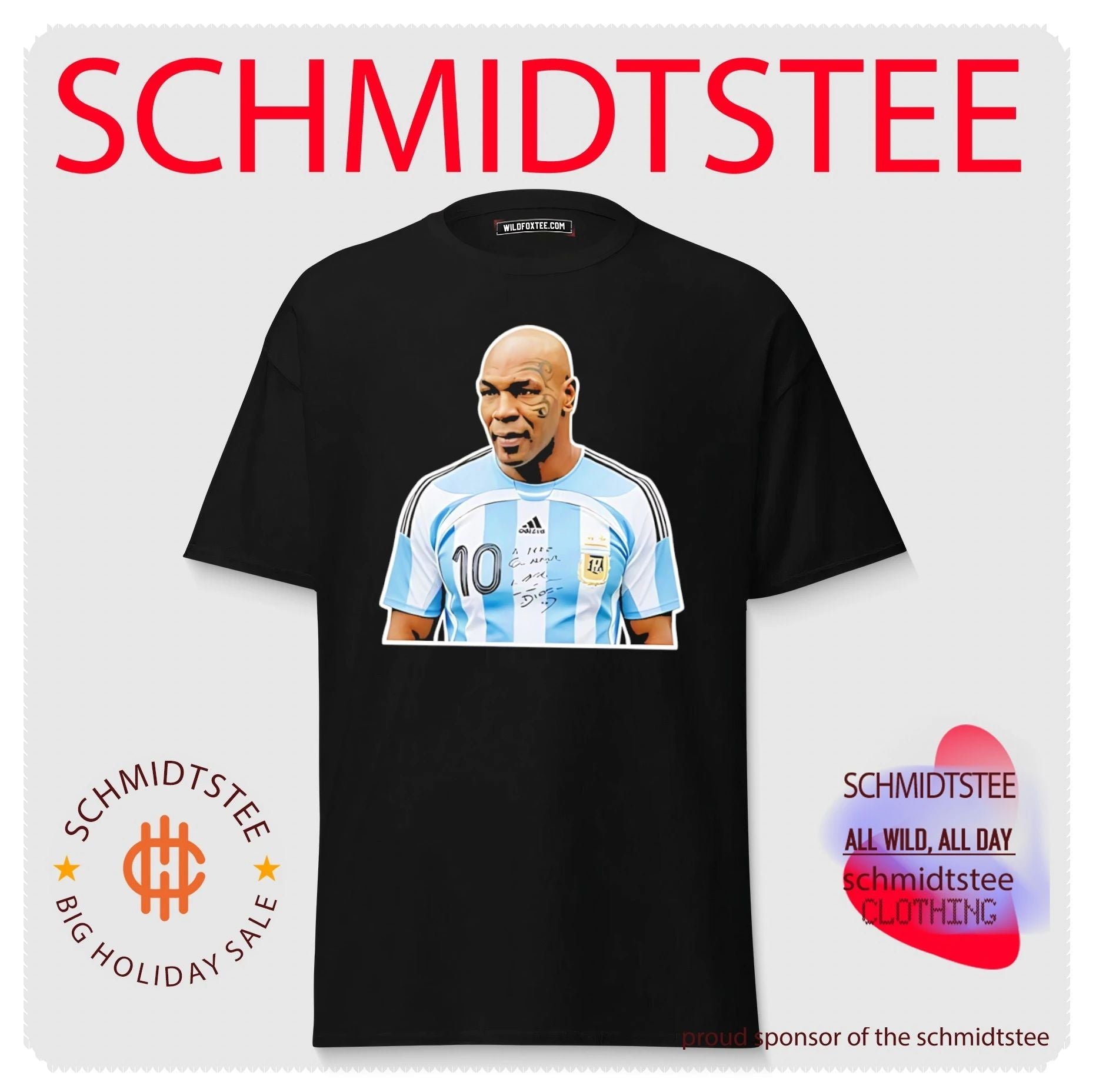 Mike Tyson Messi Argentina National Football Team Jersey shirt