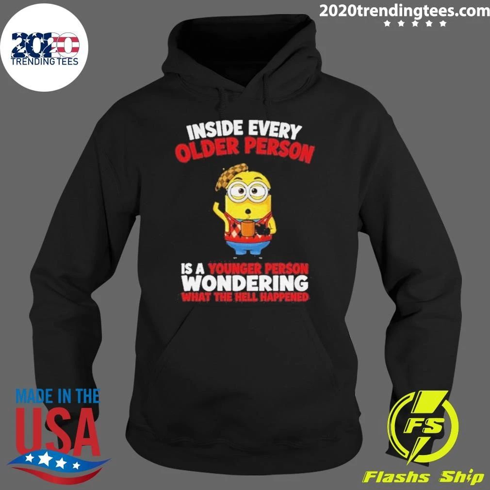 Minion Coffee Inside Every Older Person Is A Younger Person Wondering Shirt