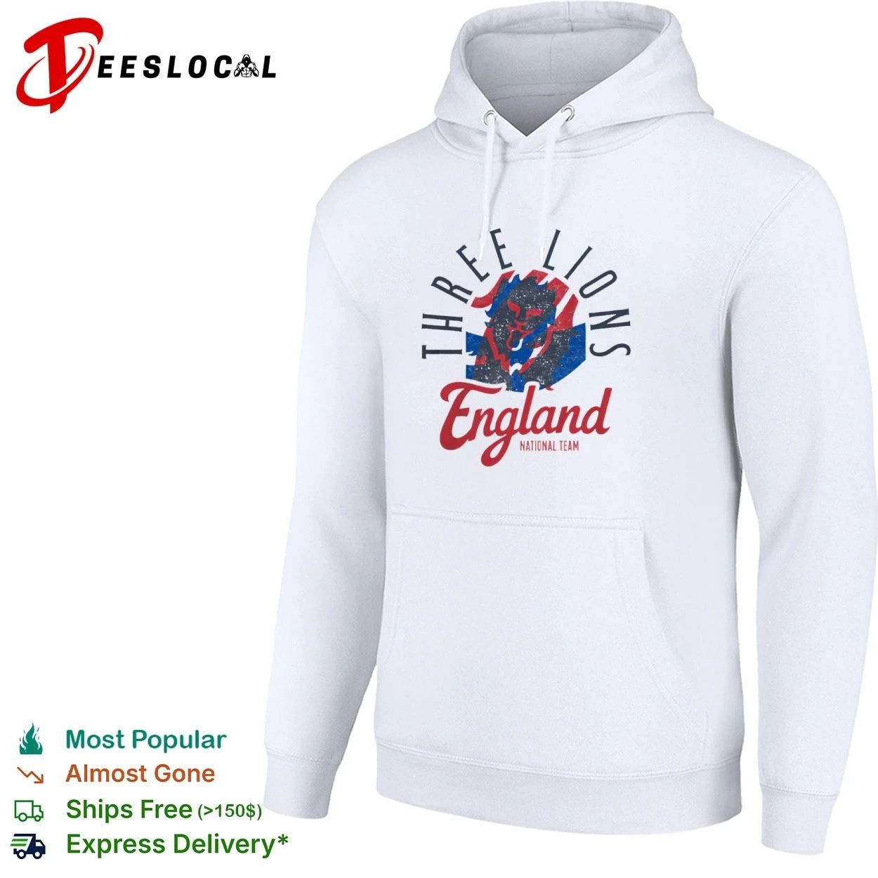 Three Lions England National Team FA Soccer T-shirt