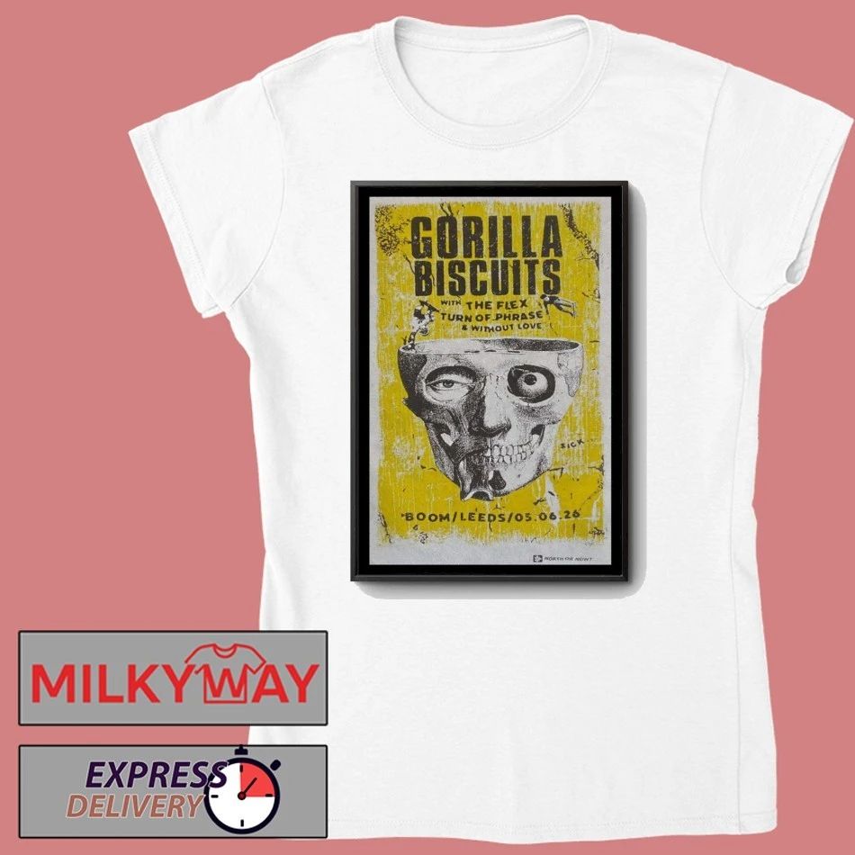 BISCUITS June 5 2026 Tour BOOM in Leeds, UK Concert Poster shirt