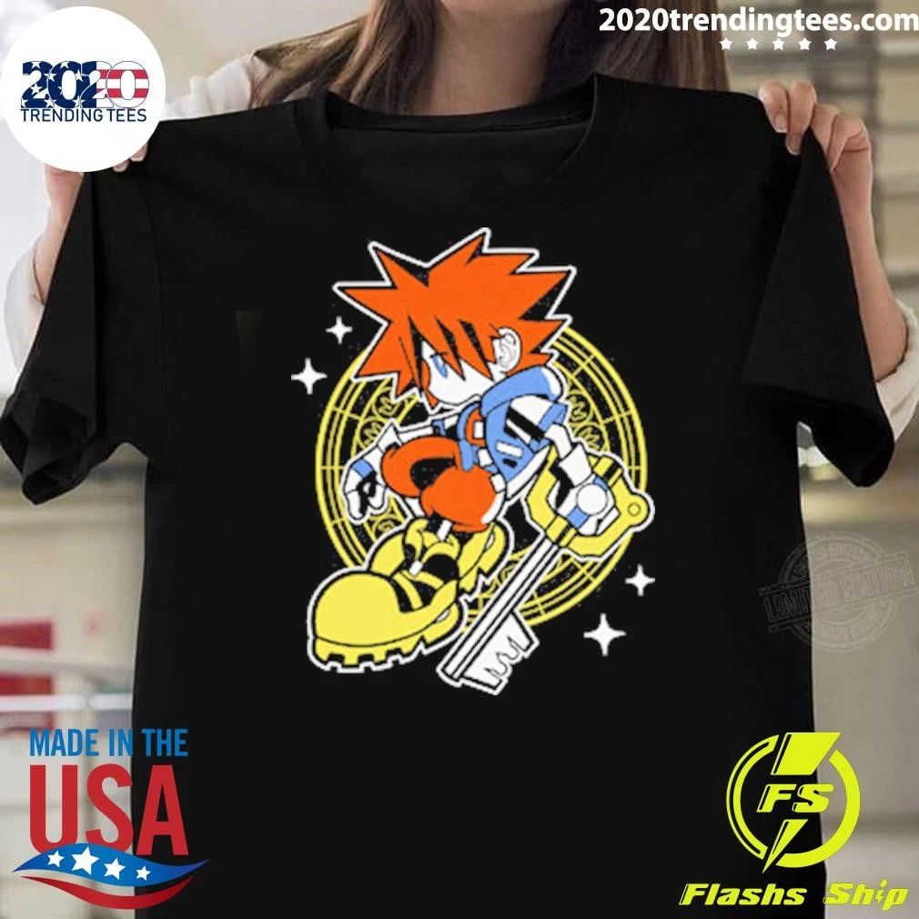 Kingdom Hearts Compilation Sora in Keyblade Shirt