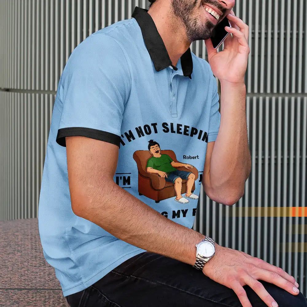 I'm Just Resting My Eyes - Personalized Polo Shirt
