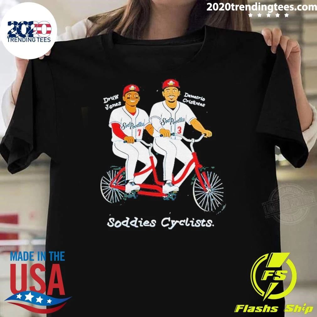 Druw Jones And Demetrio Crisantes Soddies Cyclists Shirt