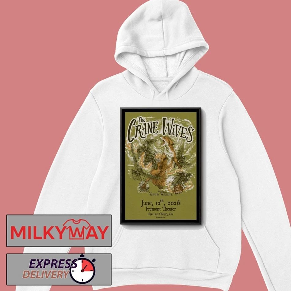 The Crane Wives San Luis Obispo, CA 06 12 2026 Poster shirt