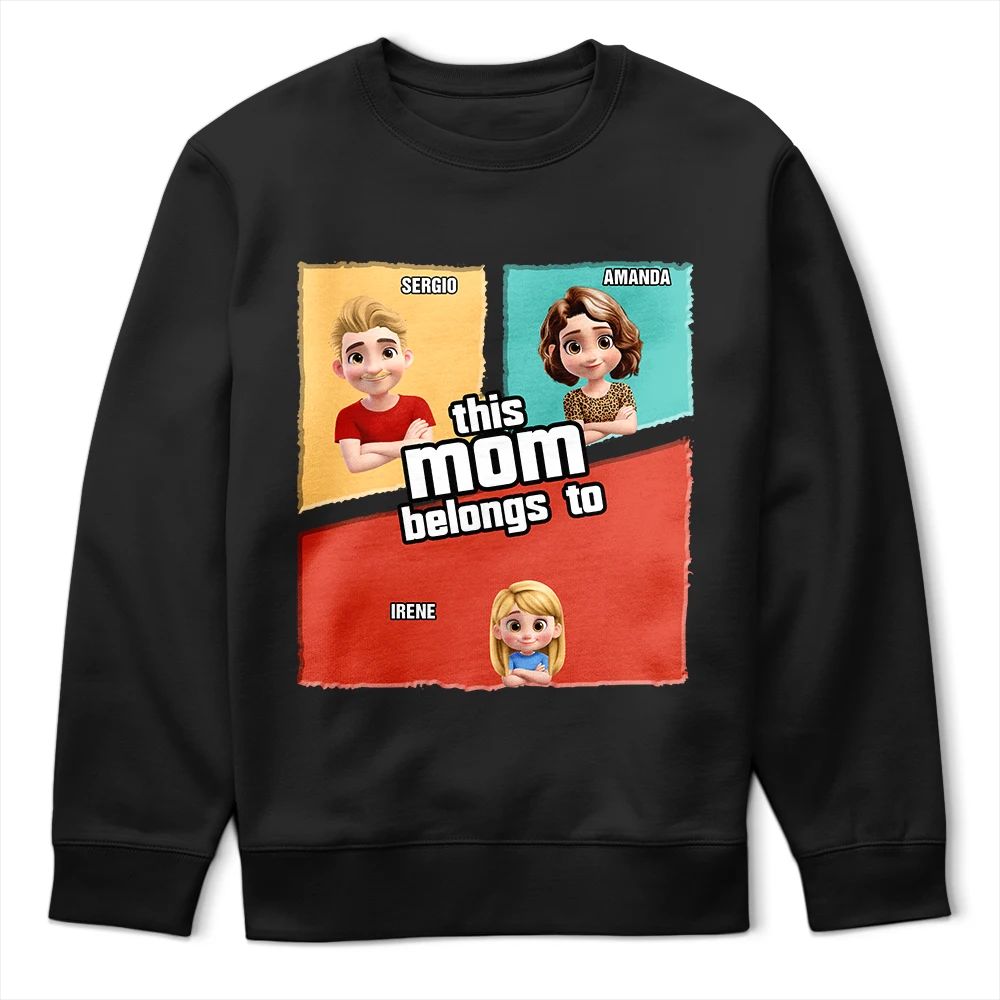 This Mom Belongs To - Personalized T Shirt