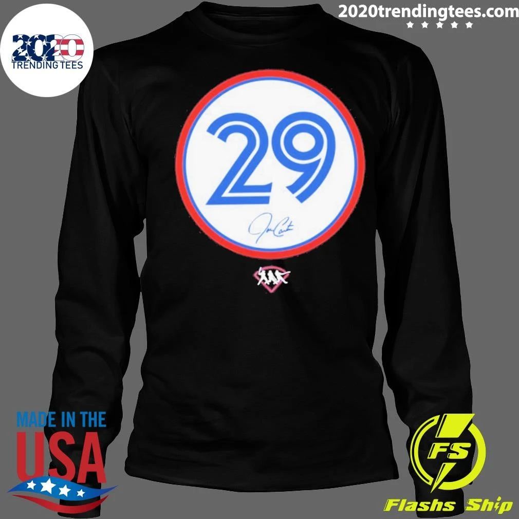 Joe Carter 29 Number Circle Signature Shirt