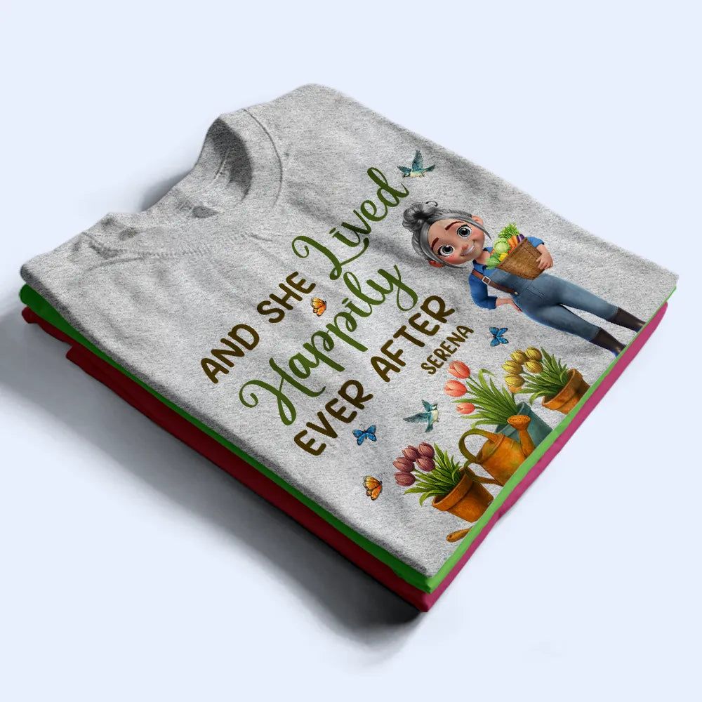 Just A Girl Who Loves Gardening 3D Effect - Personalized T Shirt