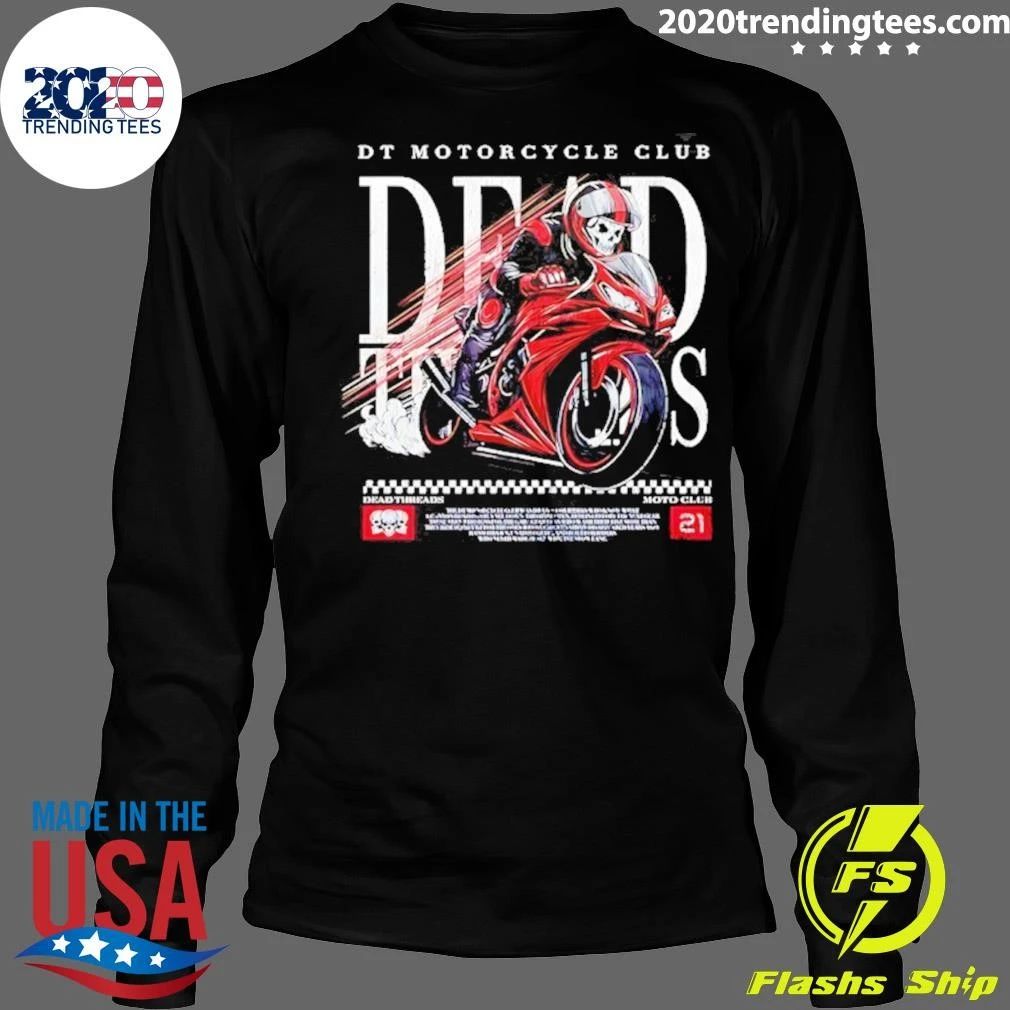 Skeleton Dt Motorcycle Club Dead Threads Moto Club Shirt