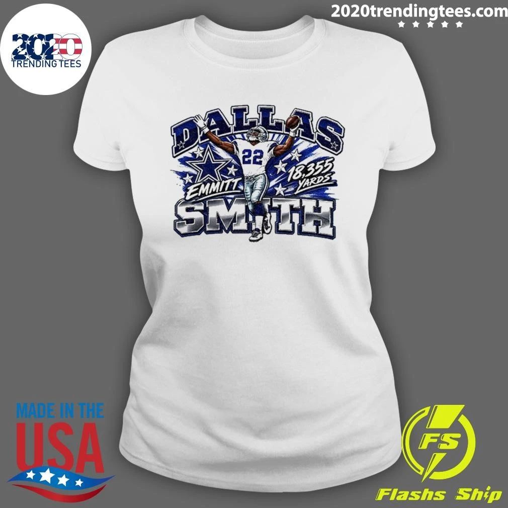 Emmitt Smith Dallas Legacy Cheer 18 355 Yards Shirt
