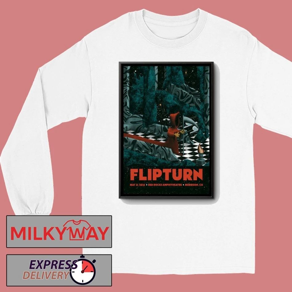 FlipTurn May 21 2026 Red Rocks Amphitheatre in Morrison CO Poster shirt