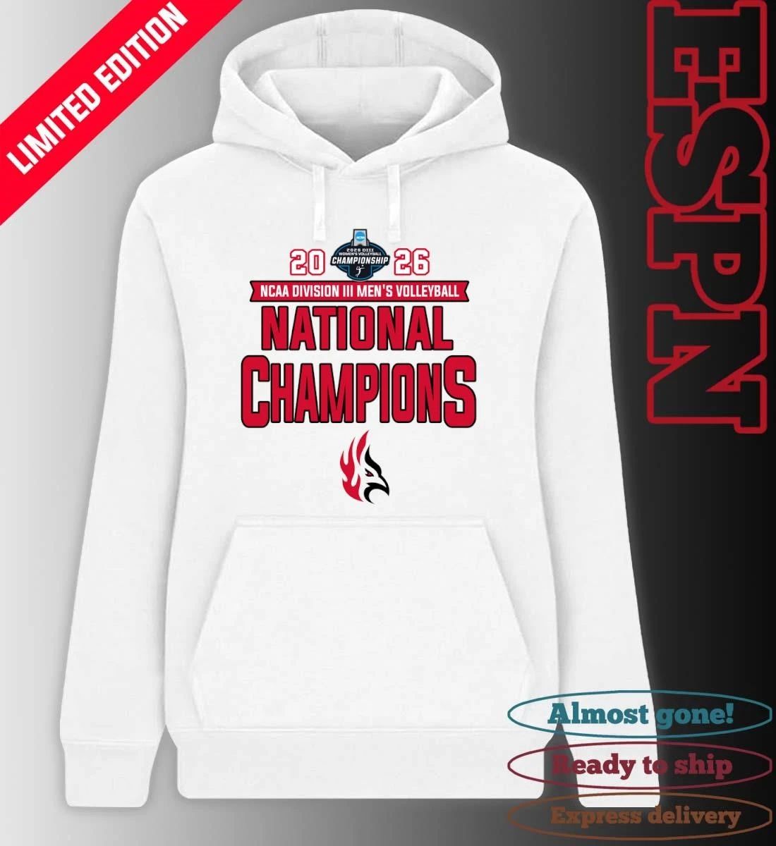 Carthage College Men’s Volleyball 2026 NCAA Division III National Champions T-Shirt