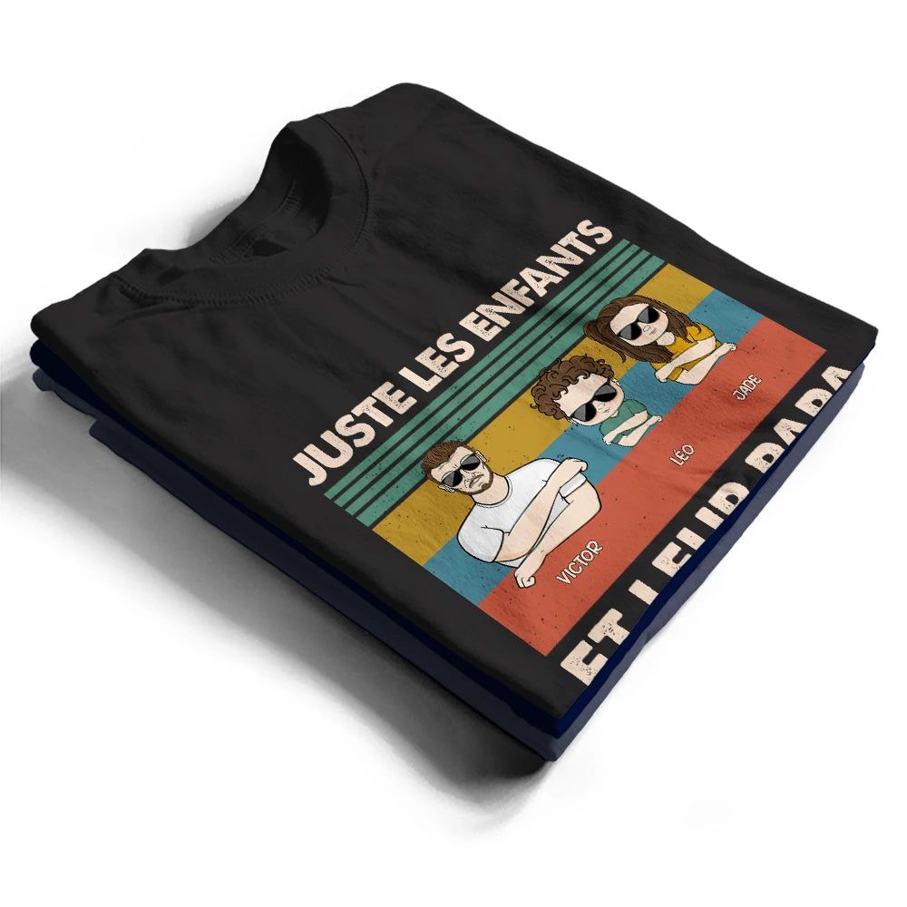 Juste Un Papa Et Sa Fille - T-Shirt Personnalisé