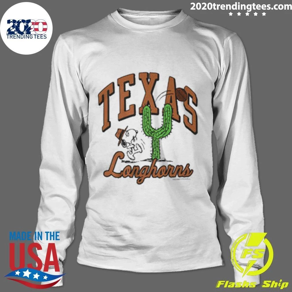 Texas Longhorns Peanuts Spike Football thru Cactus Tee Shirt