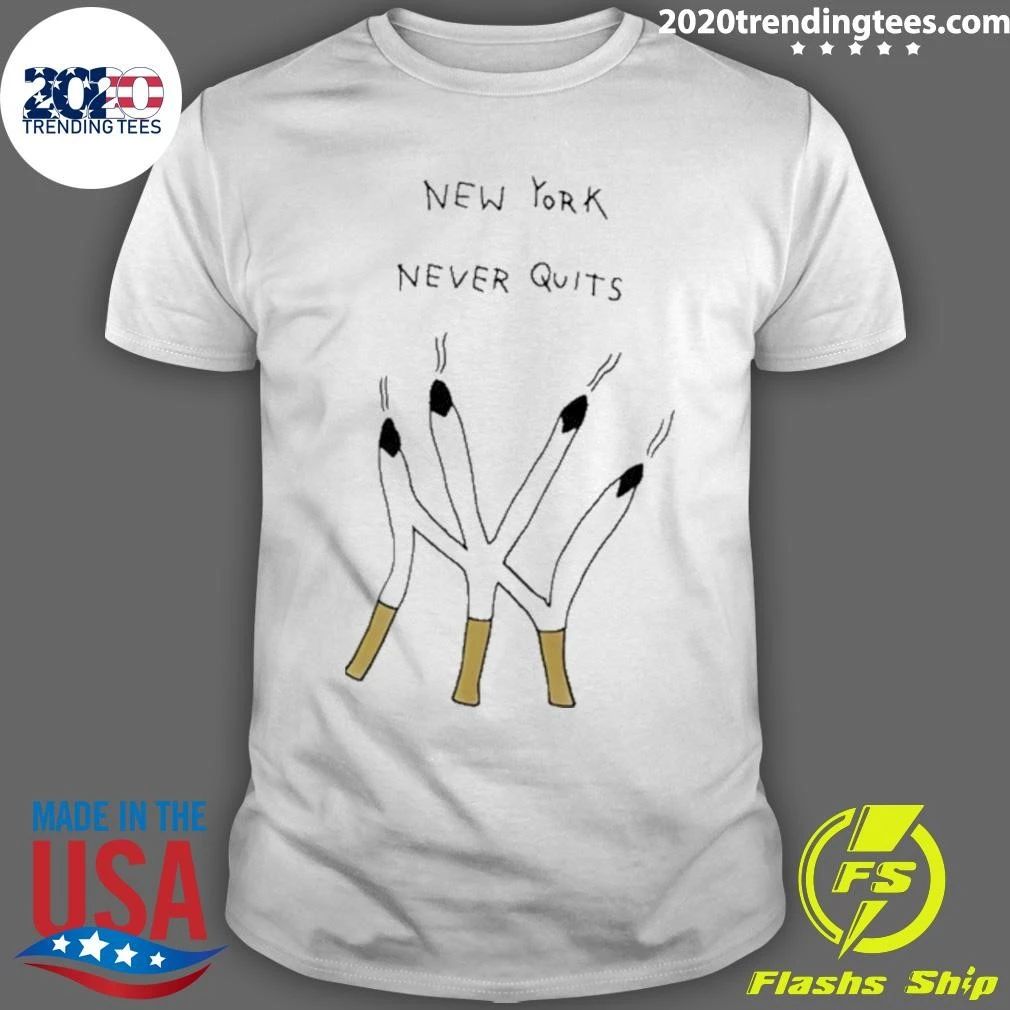 New York Yankees Never Quits Logo Smoking Shirt