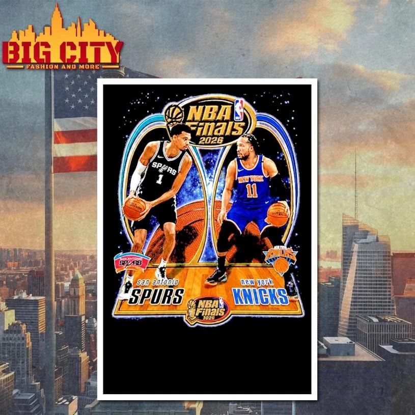 San Antonio Spurs vs New York Knicks NBA Finals 2026 Championship Shirt