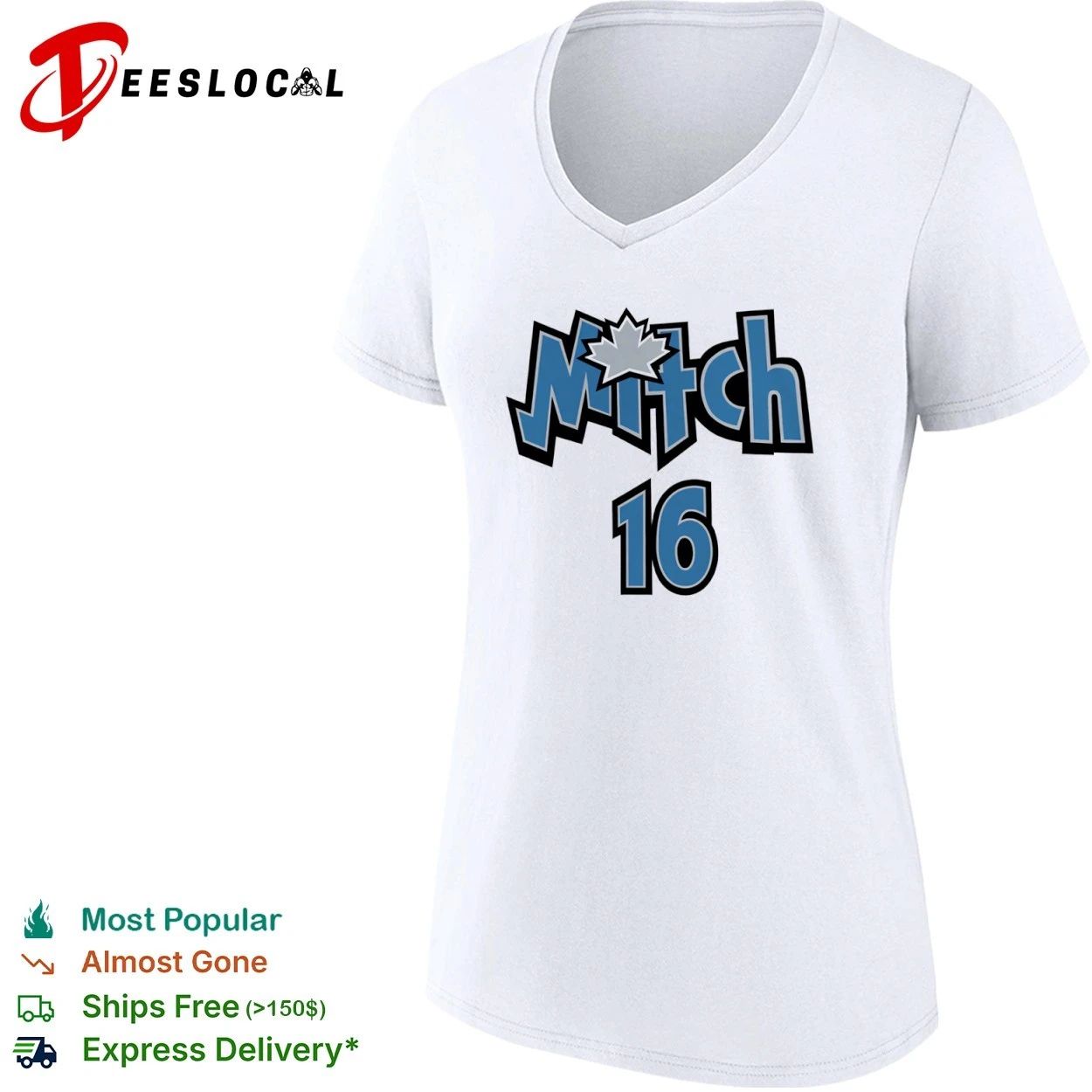 Mitch Magic 16 Toronto Maple Leafs NHL T-shirt