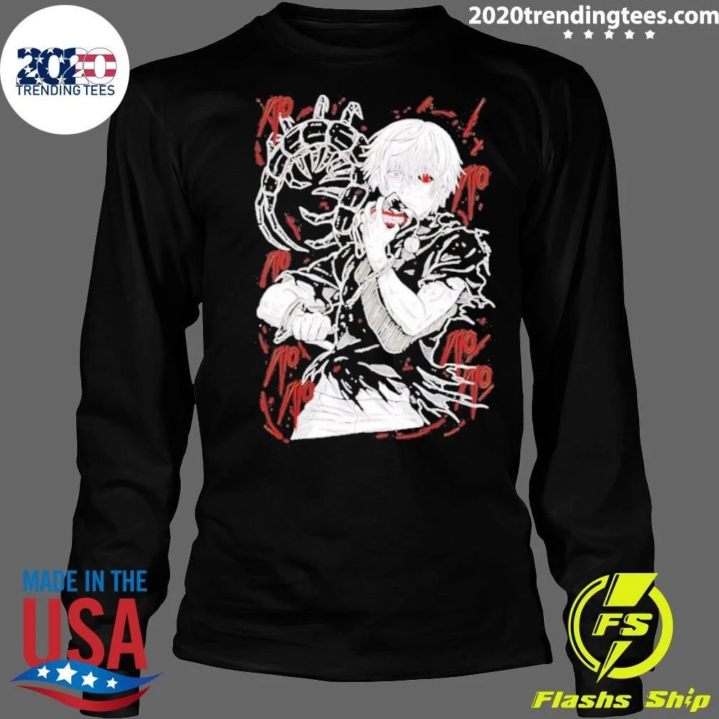 Kaneki Ken Tokyo Ghoul Kagune Red Anime Streetwear Shirt
