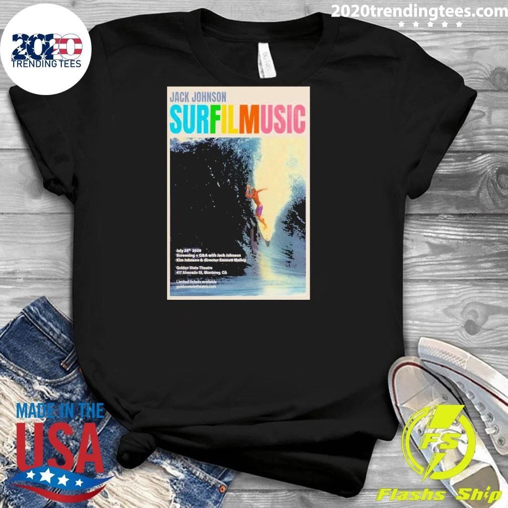 Jack Johnson July 25 2026 Golden State Theatre in Monterey Shirt