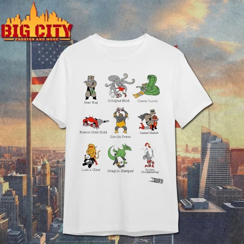 Original Animals Performing Wrestling Moves Named After Themselves T-Shirt