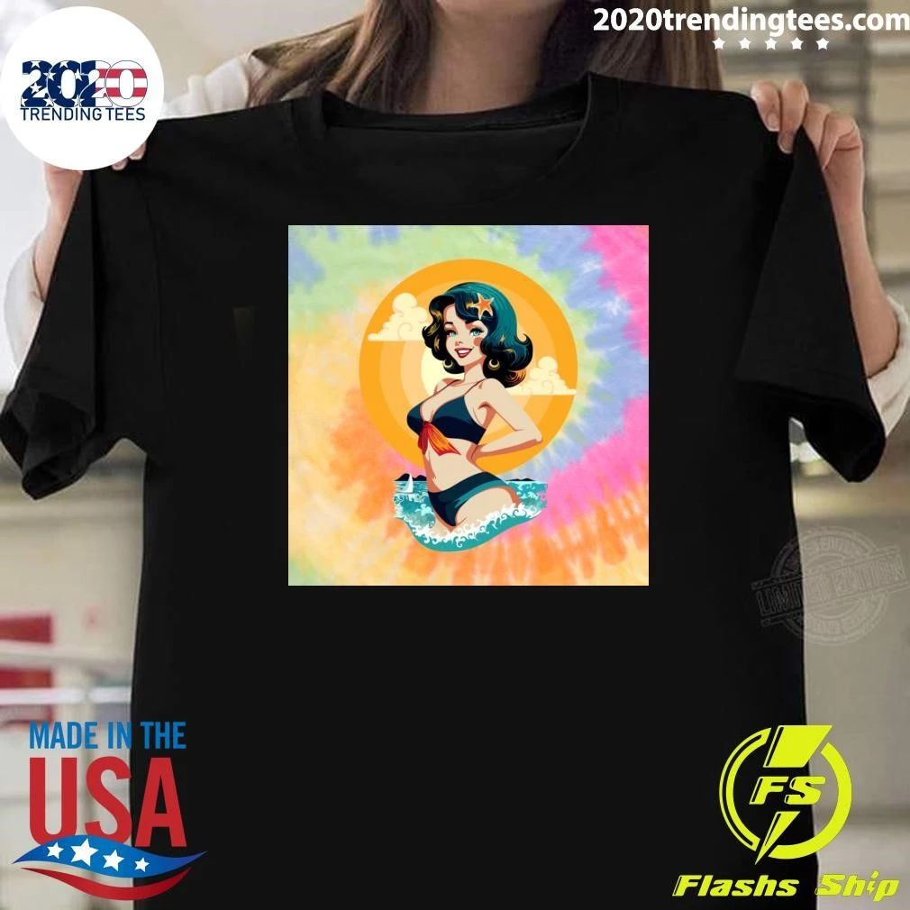 Girl Pin Up Summer Beauty Retro Shirt