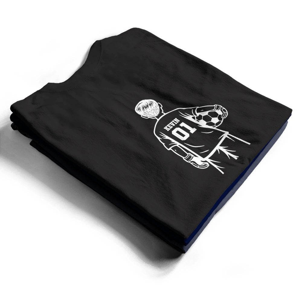 Soccer Dad Mom Kids Backside - Personalized T Shirt