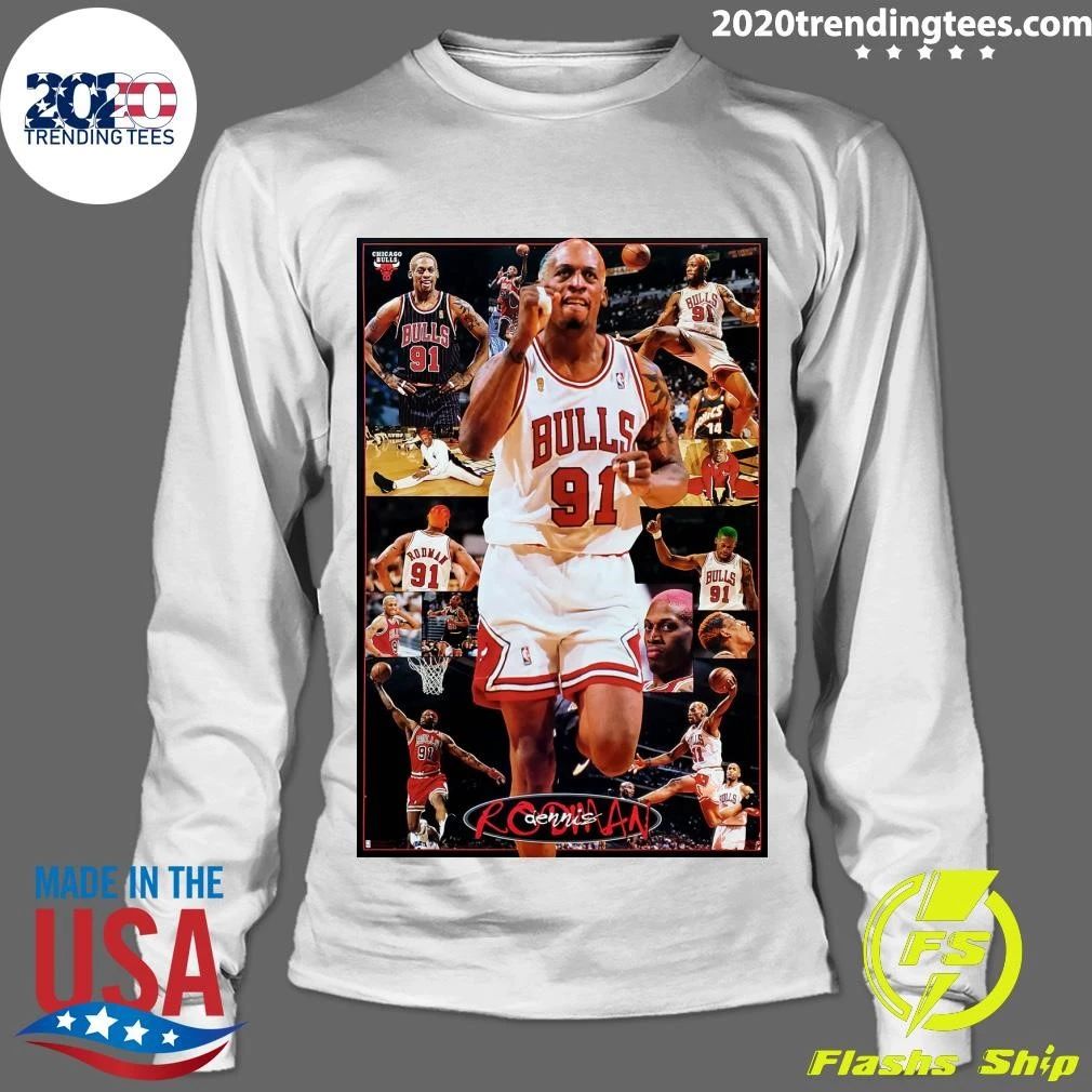 Dennis Rodman Chicago Star Chicago Bulls NBA Shirt