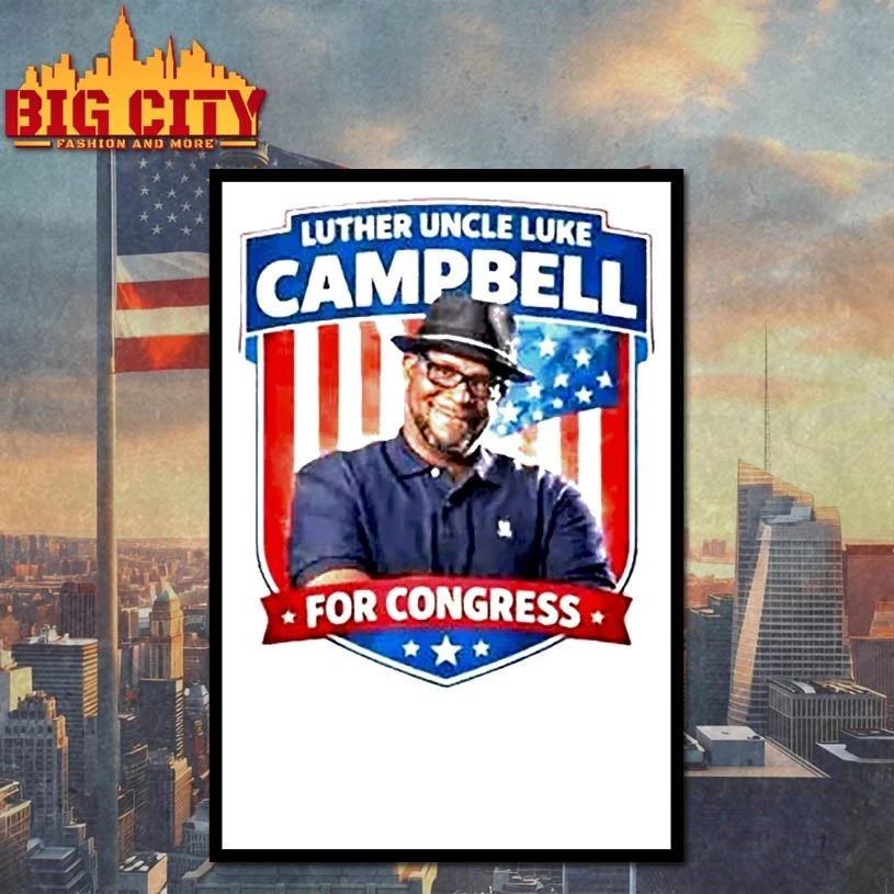 Luther Uncle Luke Campbell For Congress T-shirt