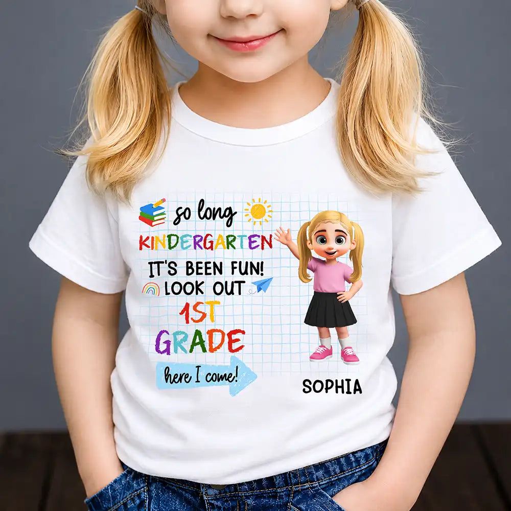 Here I Come Kids Back To School - Personalized T Shirt