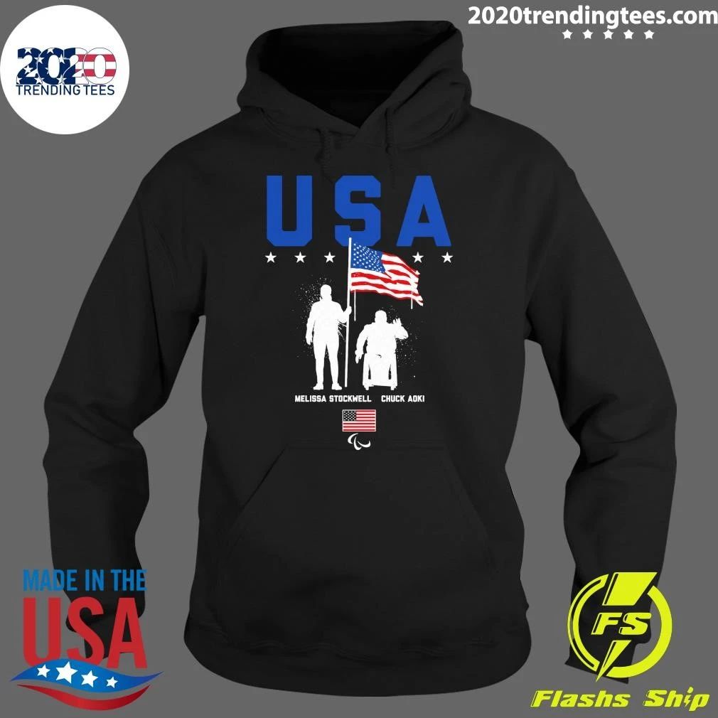 Team USA Melissa Stockwell and Chuck Aoki Flag Bearers Shirt