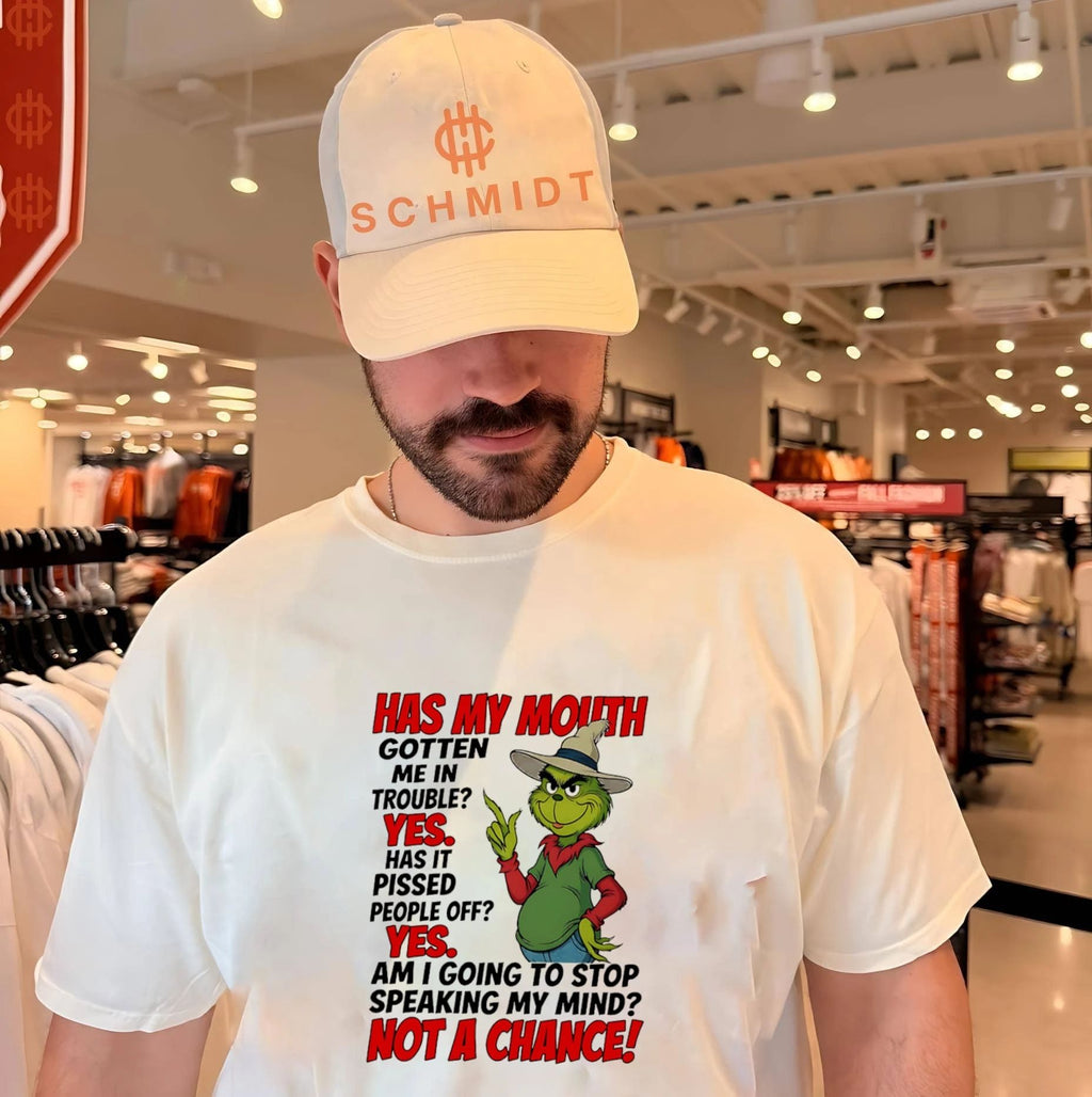 The Grinch speaking my mind not a chance shirt