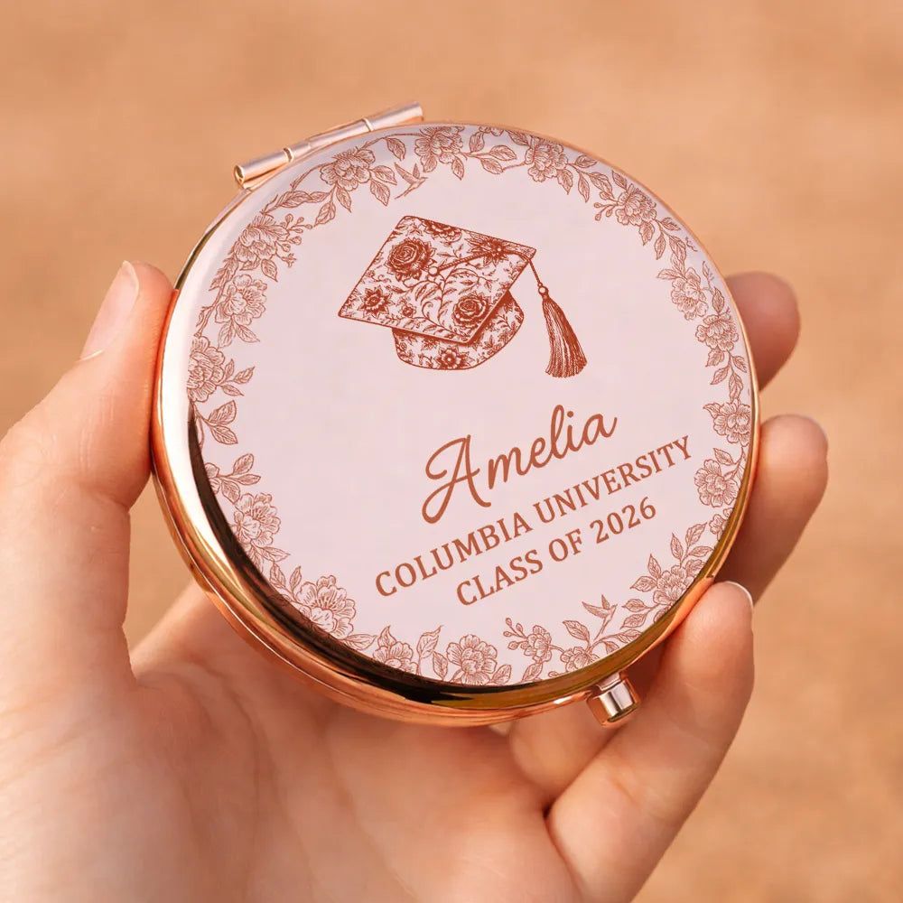 Congrats Graduation - Personalized Compact Mirror